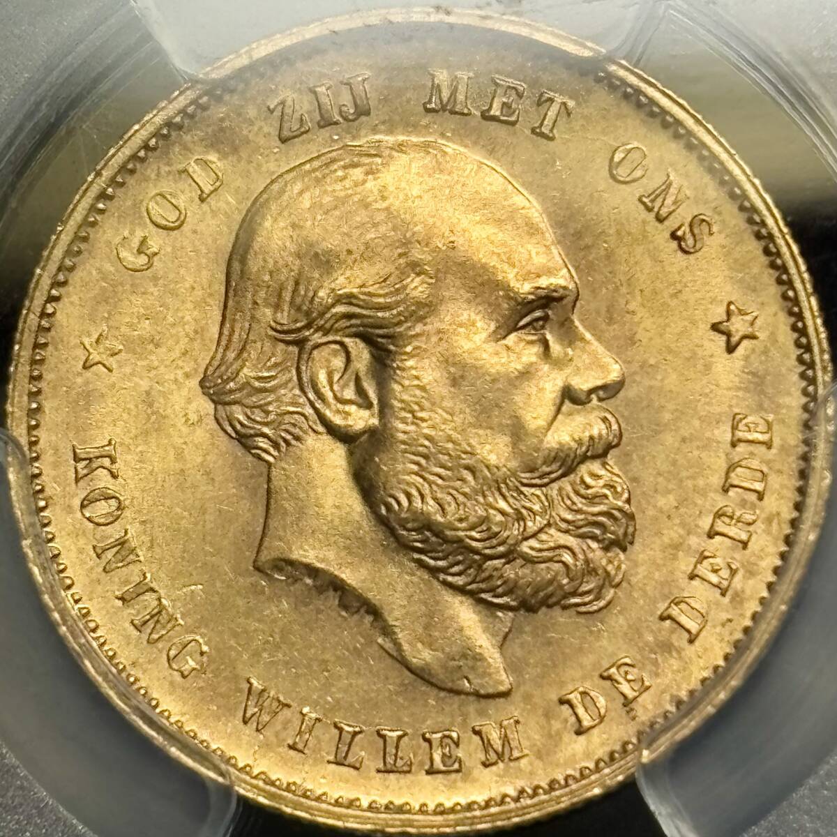 PCGS 1897-S 6.7g⁄90%金 Redfield 1897年銘) オランダ金貨(PCGS-MS64