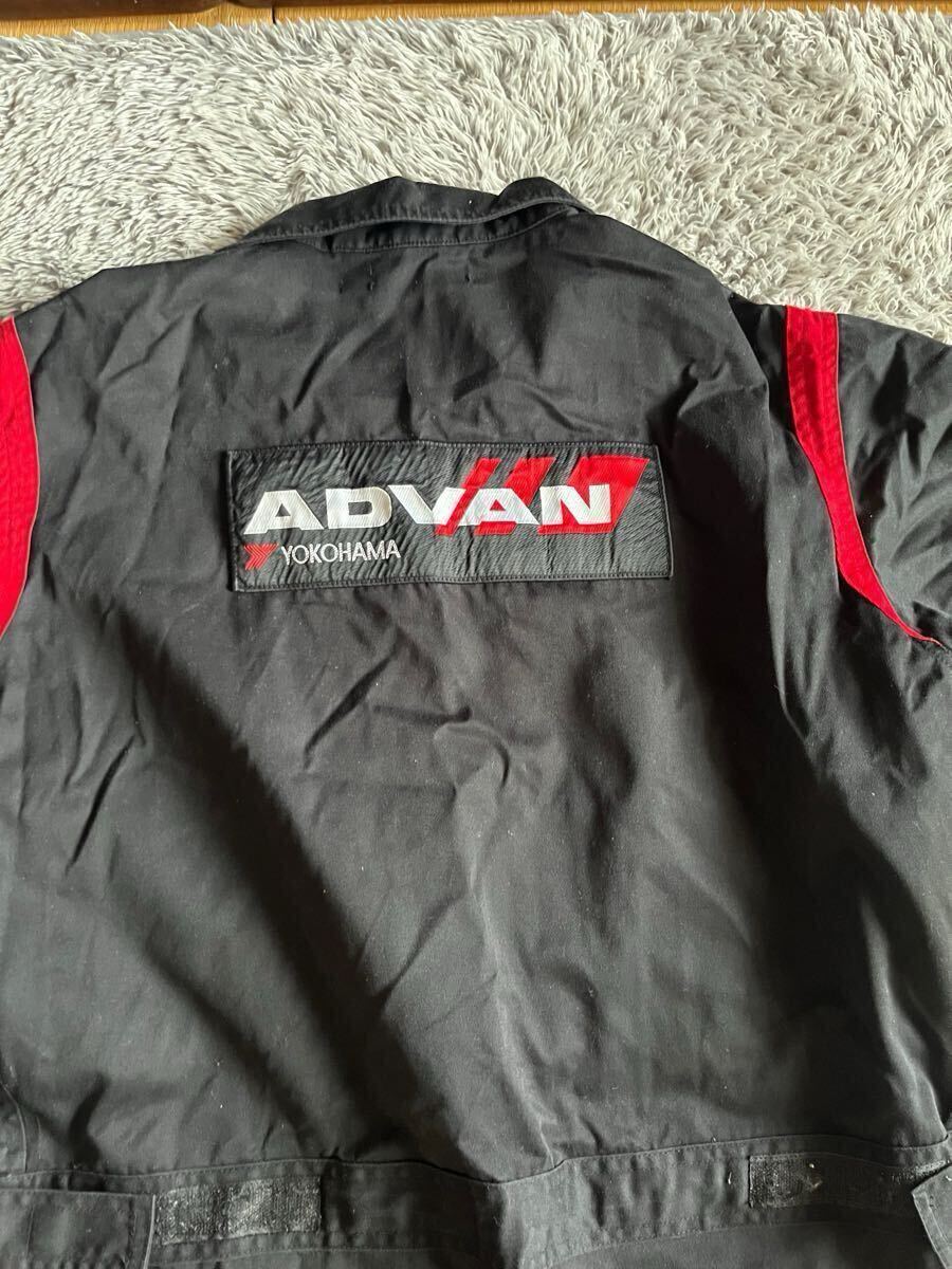 ADVAN つなぎ オーバーオール ヨコハマタイヤ アドバン L？ XL？ アドバン ADVAN つなぎ 2着セット 制服・ワークウェア スーツ