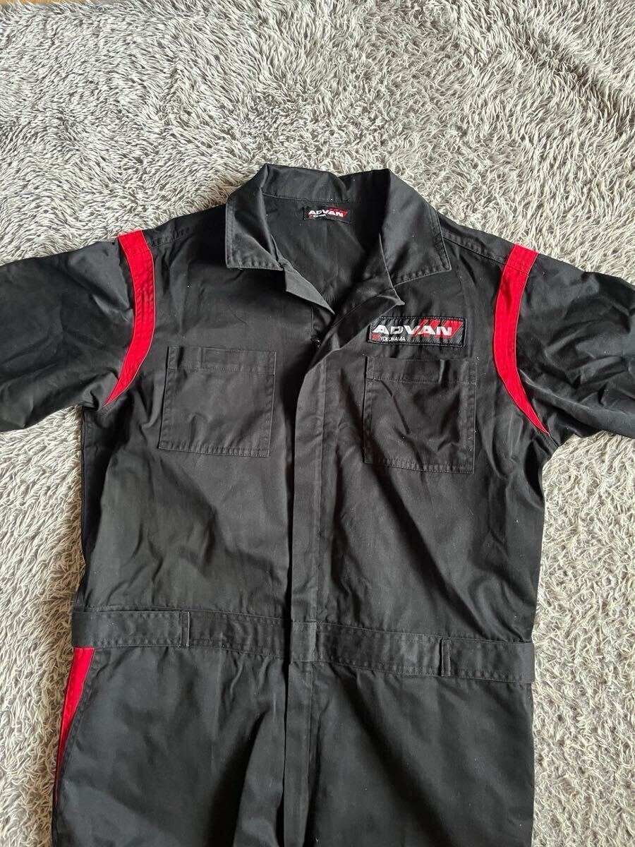 ADVAN つなぎ オーバーオール ヨコハマタイヤ アドバン L？ XL？ アドバン ADVAN つなぎ 2着セット 制服・ワークウェア スーツ