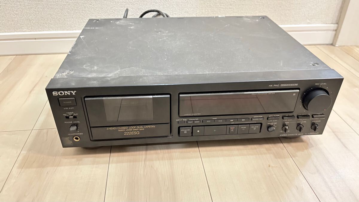 ジャンク SONY カセットデッキ TC-K222ESA Cassette Deck TC-K222ESA