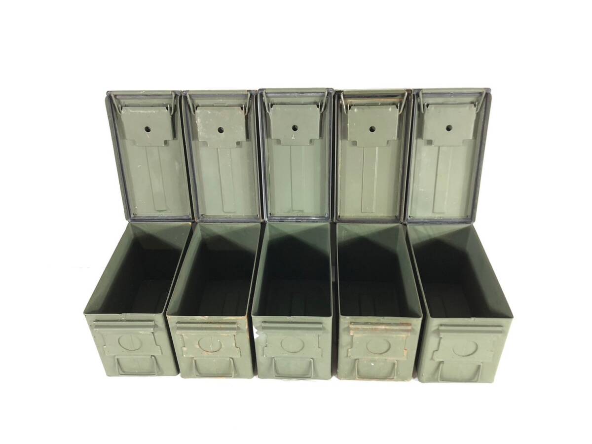送料無料【米軍放出品】USMC アンモボックス 5個セット AMMOBOX M2A1