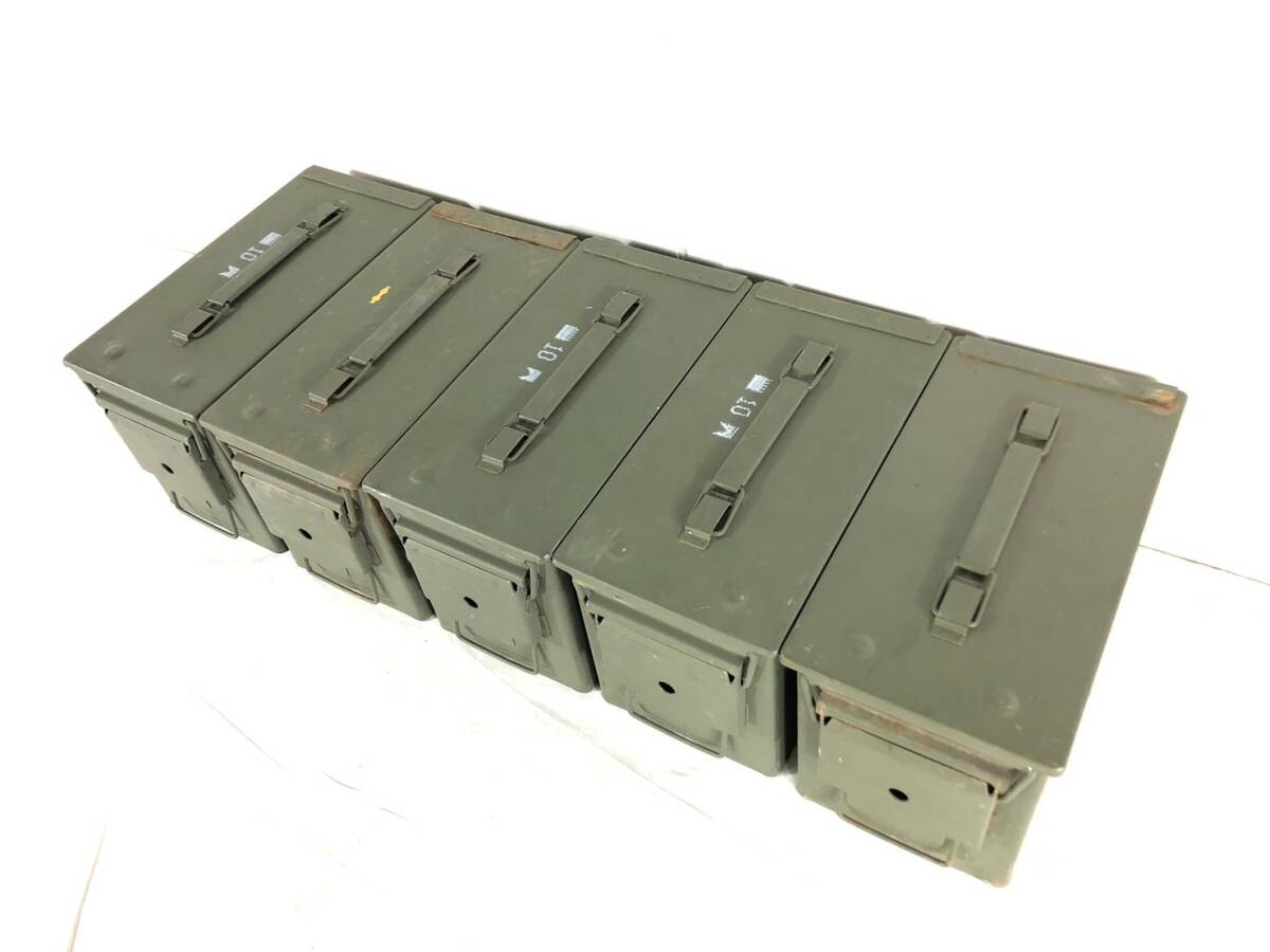 送料無料【米軍放出品】USMC アンモボックス 5個セット AMMOBOX M2A1