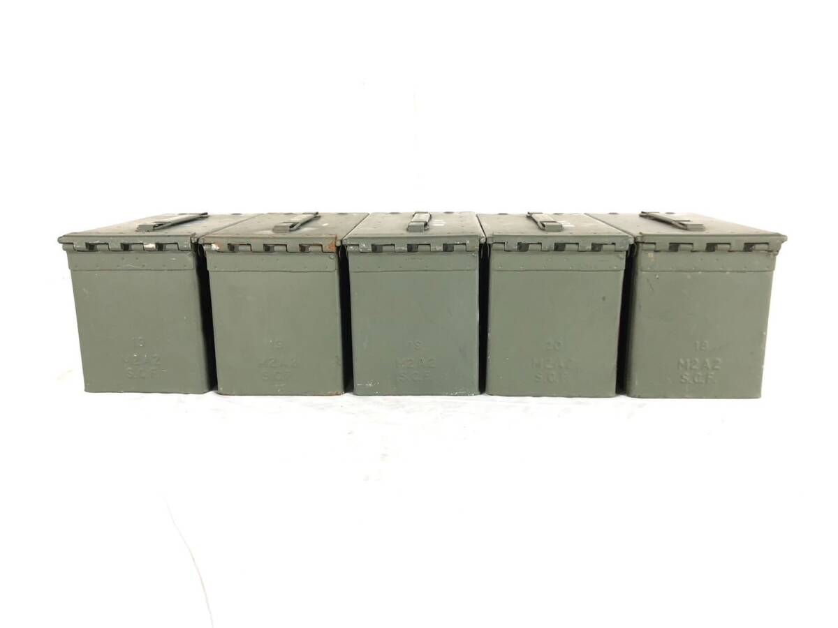 送料無料【米軍放出品】USMC アンモボックス 5個セット AMMOBOX M2A1