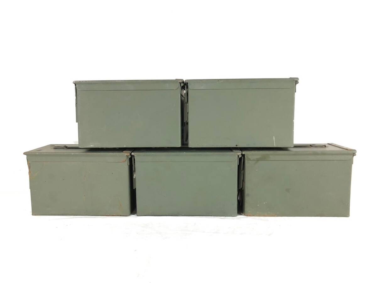 送料無料【米軍放出品】USMC アンモボックス 5個セット AMMOBOX M2A1