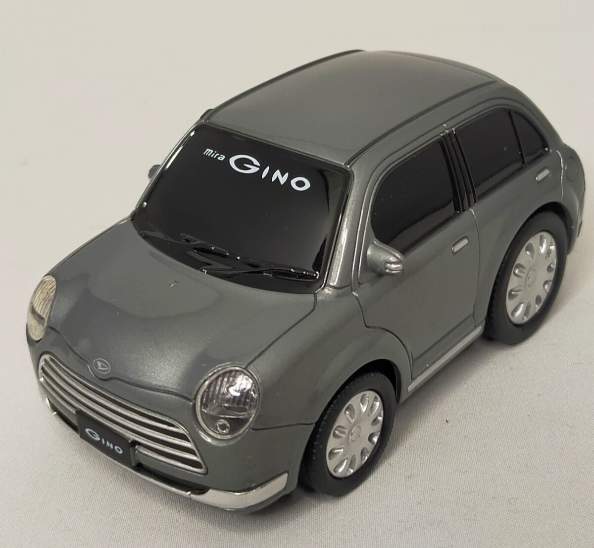 【 ほぼ 新品 】★ 絶版 ★ 非売品 ☆ ディーラー特注 ダイハツ ミラ ジーノ プラチナ グレー メタリック プルバックカー カラーサンプル_3