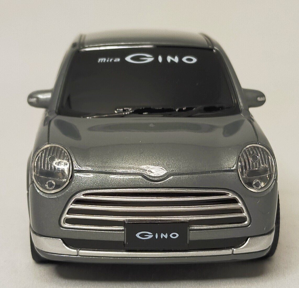 【 ほぼ 新品 】★ 絶版 ★ 非売品 ☆ ディーラー特注 ダイハツ ミラ ジーノ プラチナ グレー メタリック プルバックカー カラーサンプル_5