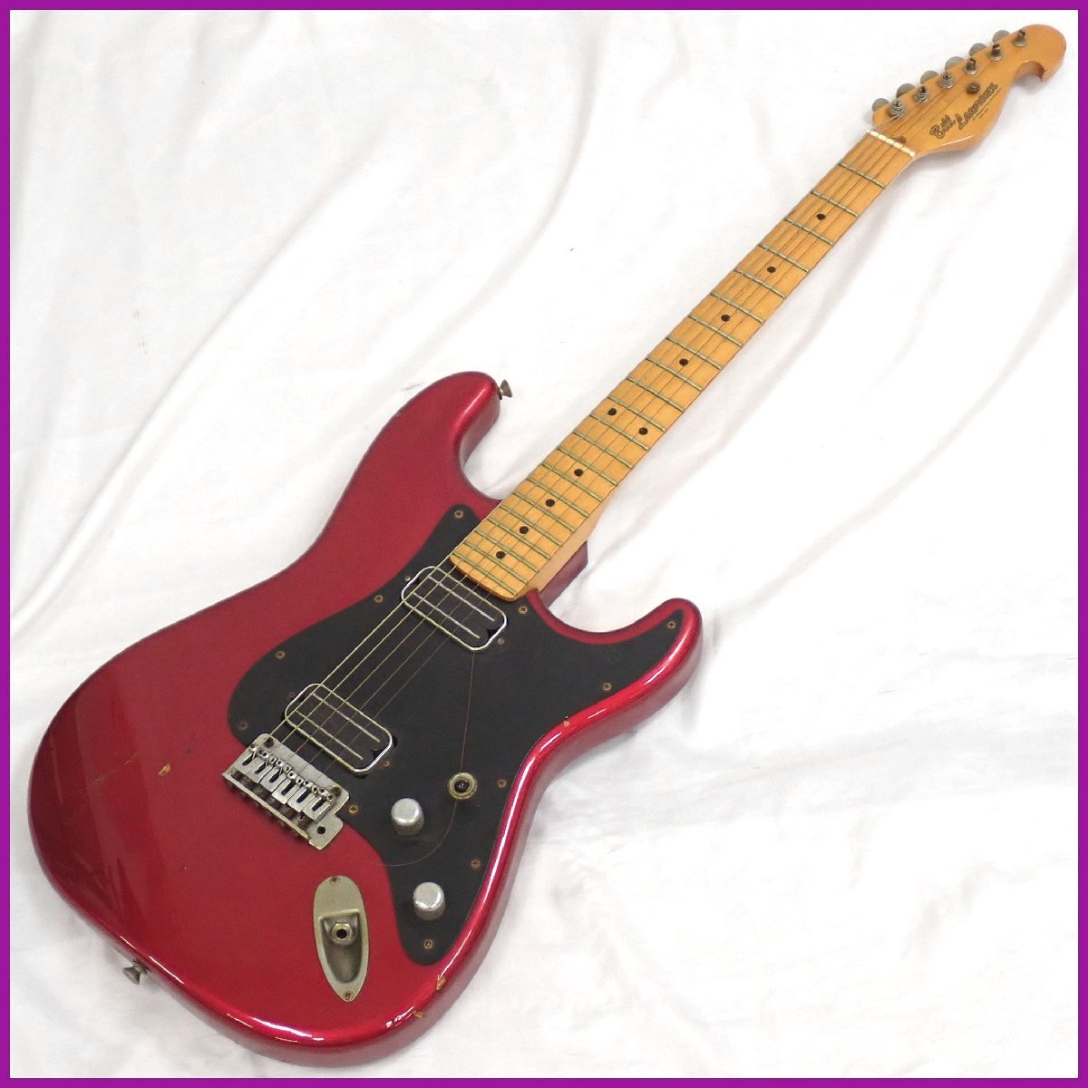 ★Bill Lawrence/ビルローレンス エレキギター ストラトタイプ レッド×ブラック/日本製/ジャンク扱い&1932000692_1