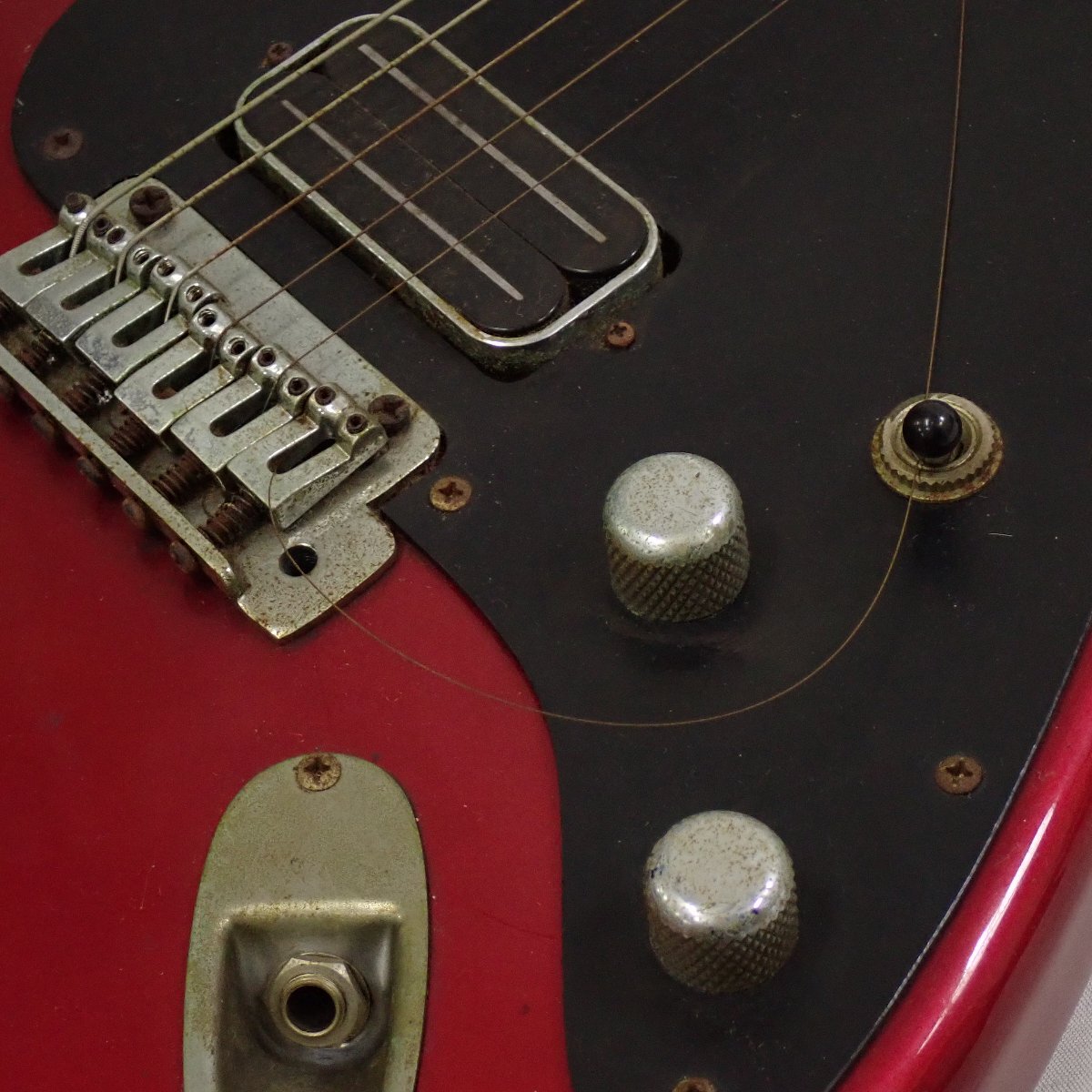 ★Bill Lawrence/ビルローレンス エレキギター ストラトタイプ レッド×ブラック/日本製/ジャンク扱い&1932000692_5