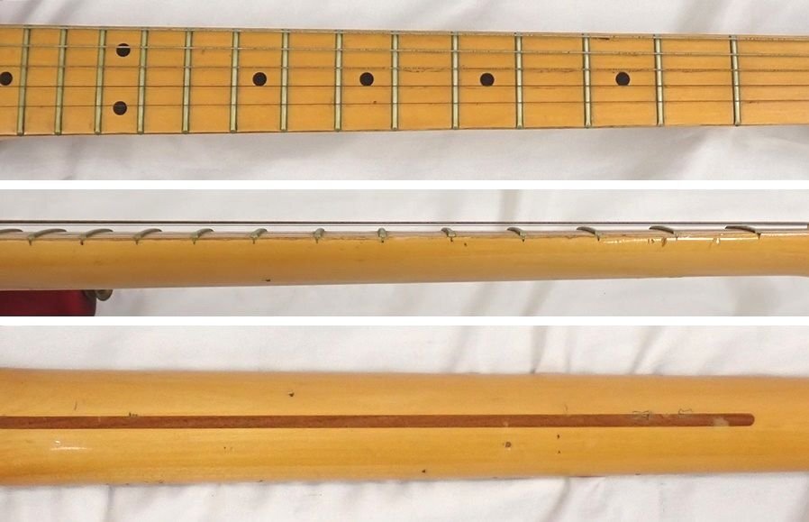 ★Bill Lawrence/ビルローレンス エレキギター ストラトタイプ レッド×ブラック/日本製/ジャンク扱い&1932000692_6