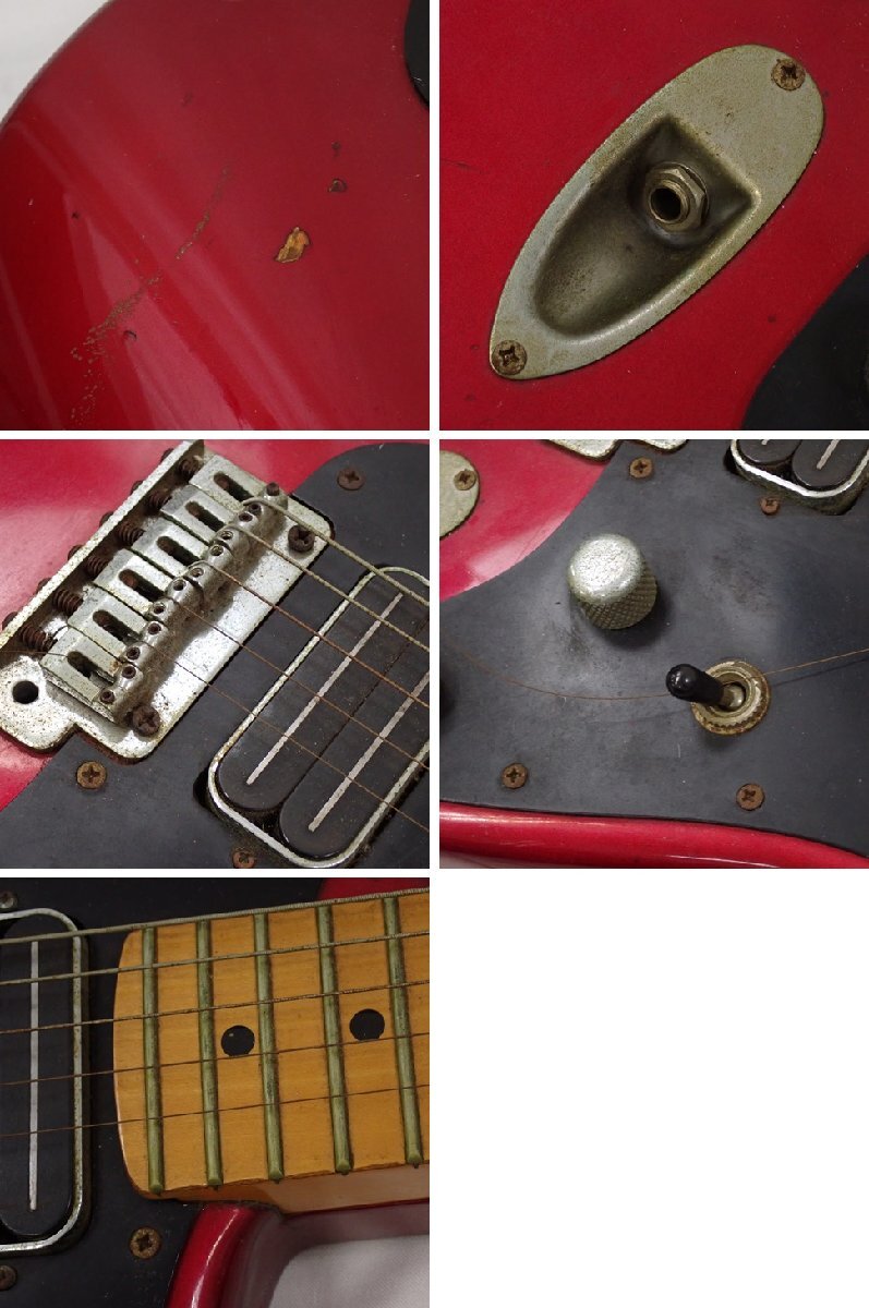 ★Bill Lawrence/ビルローレンス エレキギター ストラトタイプ レッド×ブラック/日本製/ジャンク扱い&1932000692_8