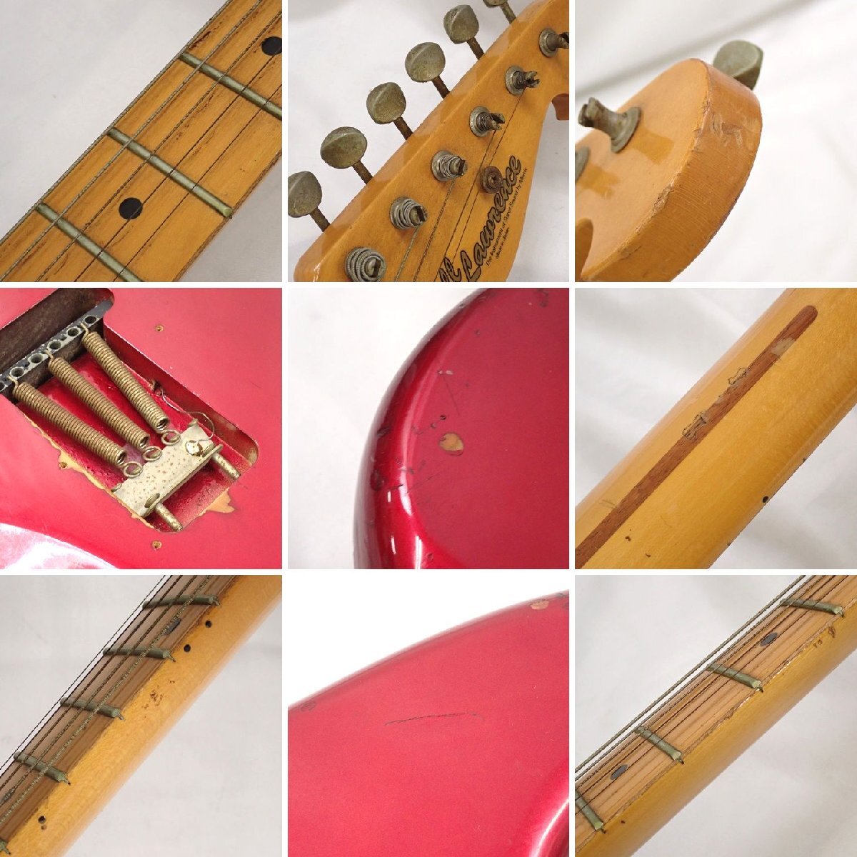 ★Bill Lawrence/ビルローレンス エレキギター ストラトタイプ レッド×ブラック/日本製/ジャンク扱い&1932000692_9