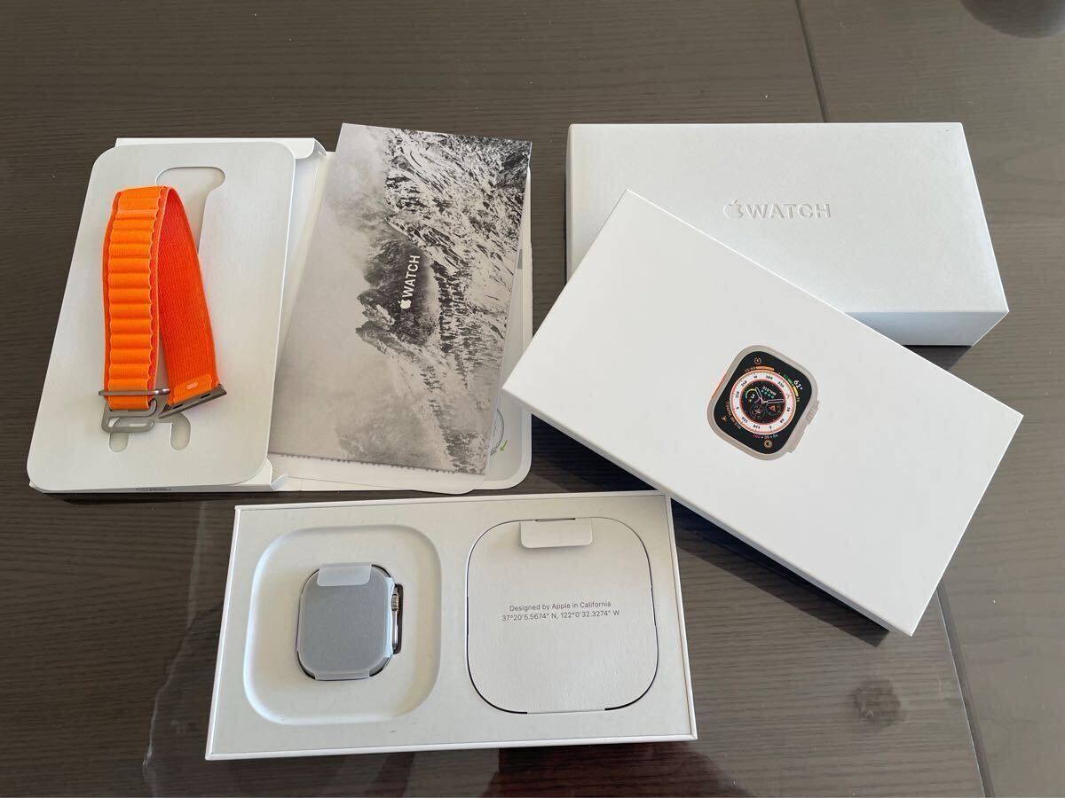 かは 本体新品未使用品】Apple Watch Ultra 第1世代 オレンジアルパイン