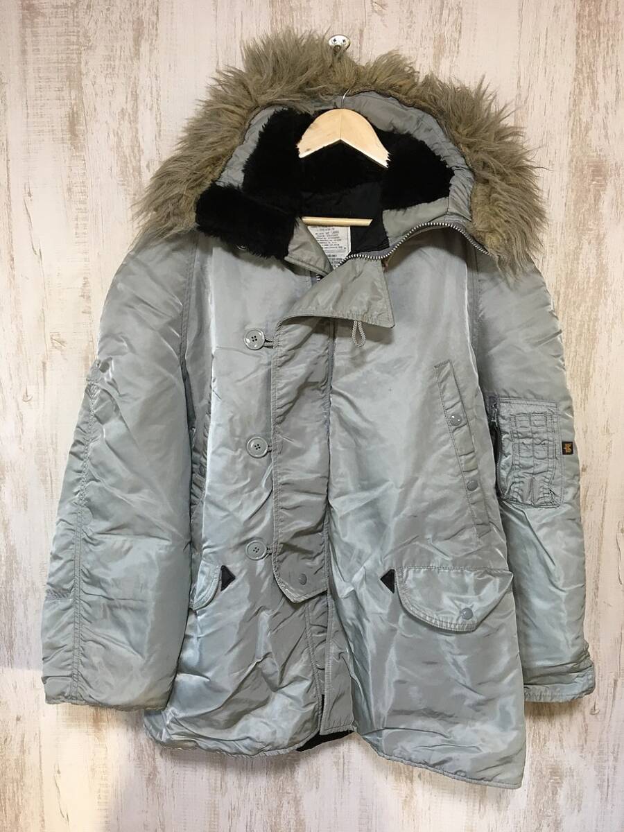 296☆【USA製 アメリカ古着 N-3B フライトジャケット】ALPHA アルファ