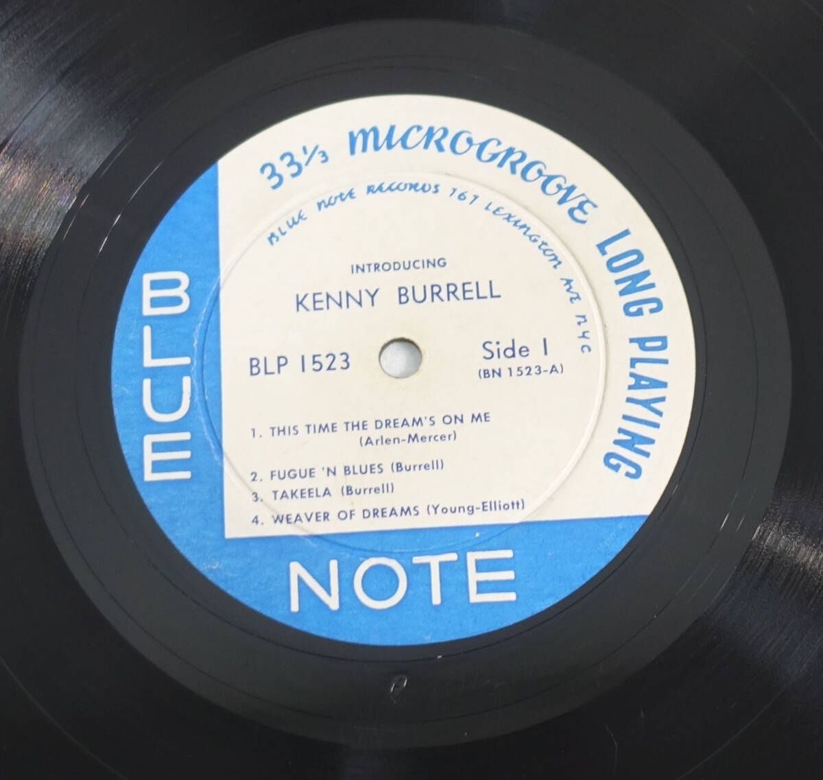 US BLUE NOTE BLP 1523 完全オリジナル Introducing / Kenny Burrell Lexington/DG/RVG/EAR/Flat Edge_7