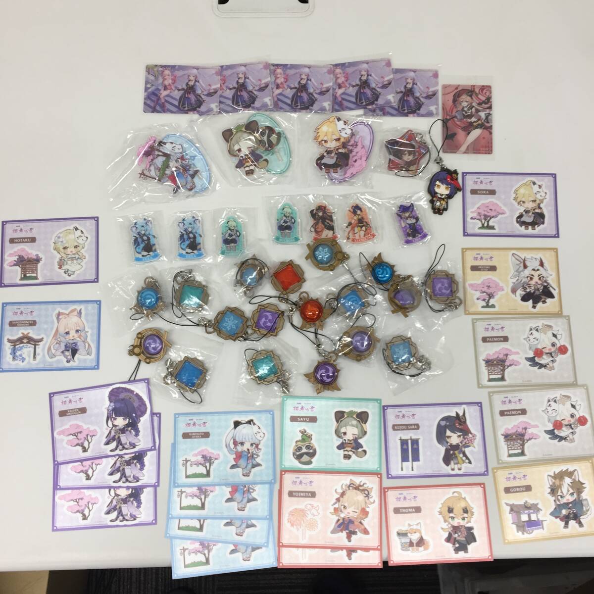 ○原神 グッズ まとめ セット アクリルスタンド チャーム カード