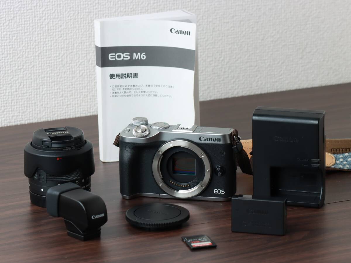 M6 EOS Canon ミラーレス一眼カメラ EF-M15-45 レンズキット STM IS 