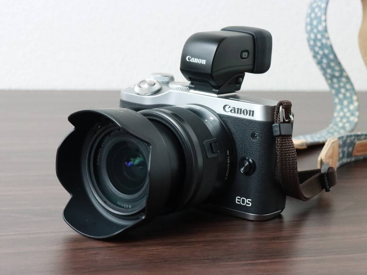 M6 EOS Canon ミラーレス一眼カメラ EF-M15-45 レンズキット STM IS 
