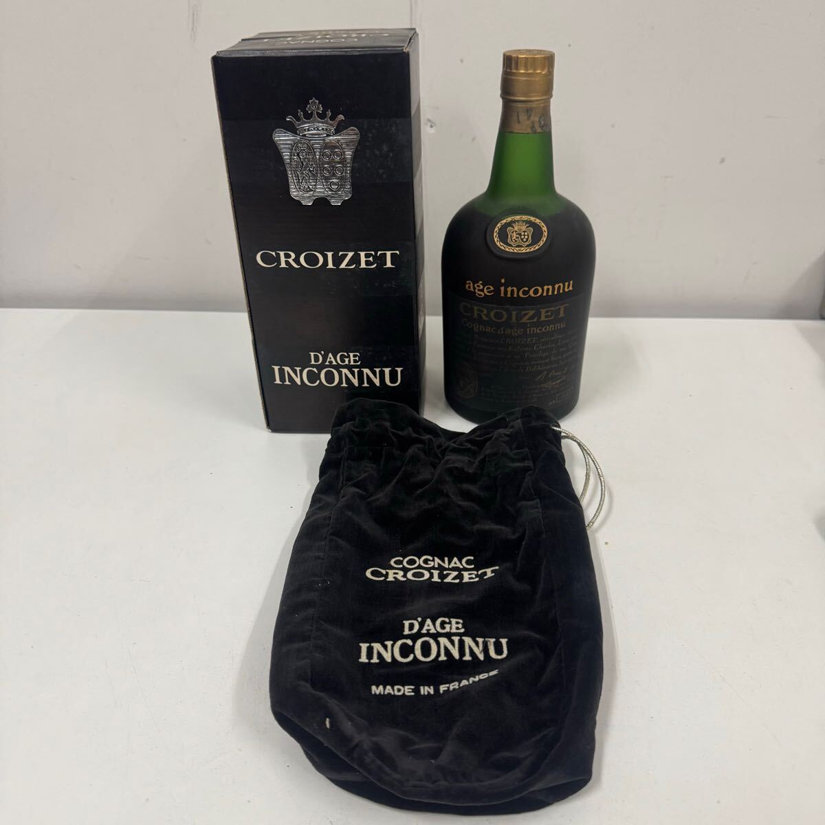 【未開封】CROIZET age inconnu XO COGNAC クロアーゼ 未開栓 CROIZET XO AGE INCONNU クロアーゼ アージュ アンコニュ