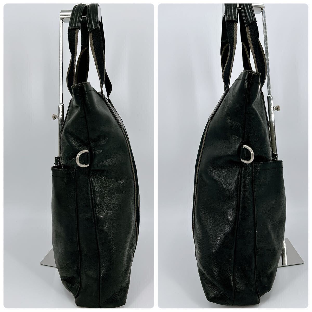 美品/大容量○COACH コーチ トートバッグ 2way A4◎PC◎ 斜めがけ