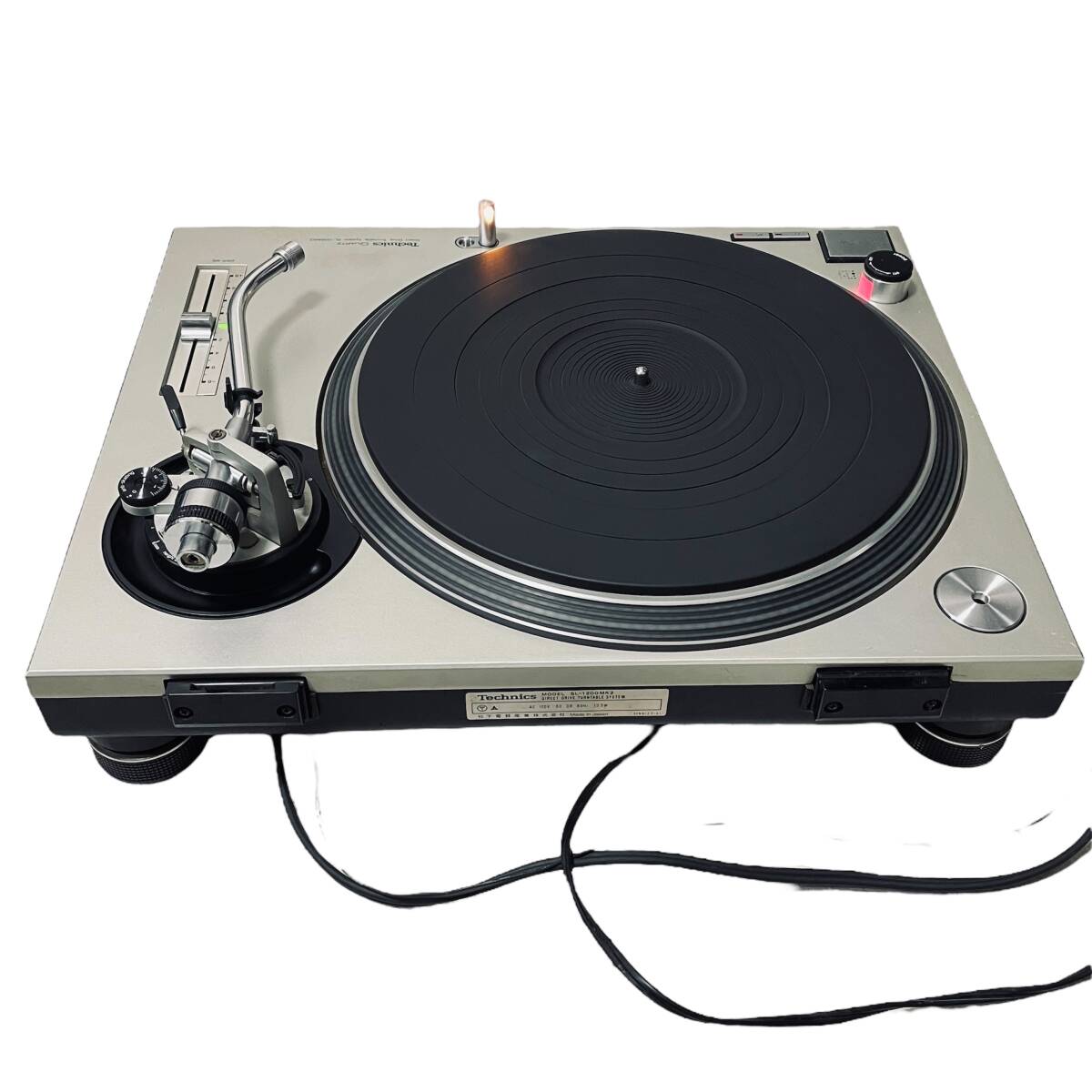 動作品】Technics テクニス ターンテーブル SL-1200MK2 シルバーx