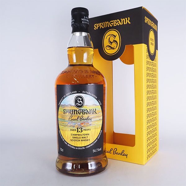 1円～ スプリングバンク ローカル バーレー 13年 ＊箱付 700ml 54.1