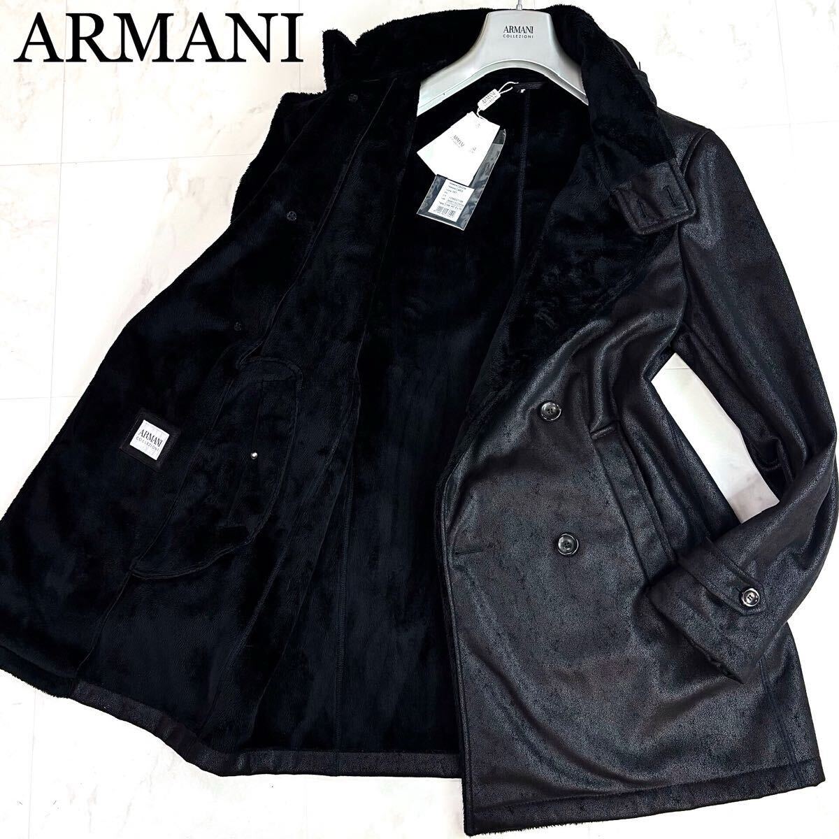 級タグ付 XL アルマーニ 幻の毛皮 ARMANI COLLEZIONI 最高級リアル 