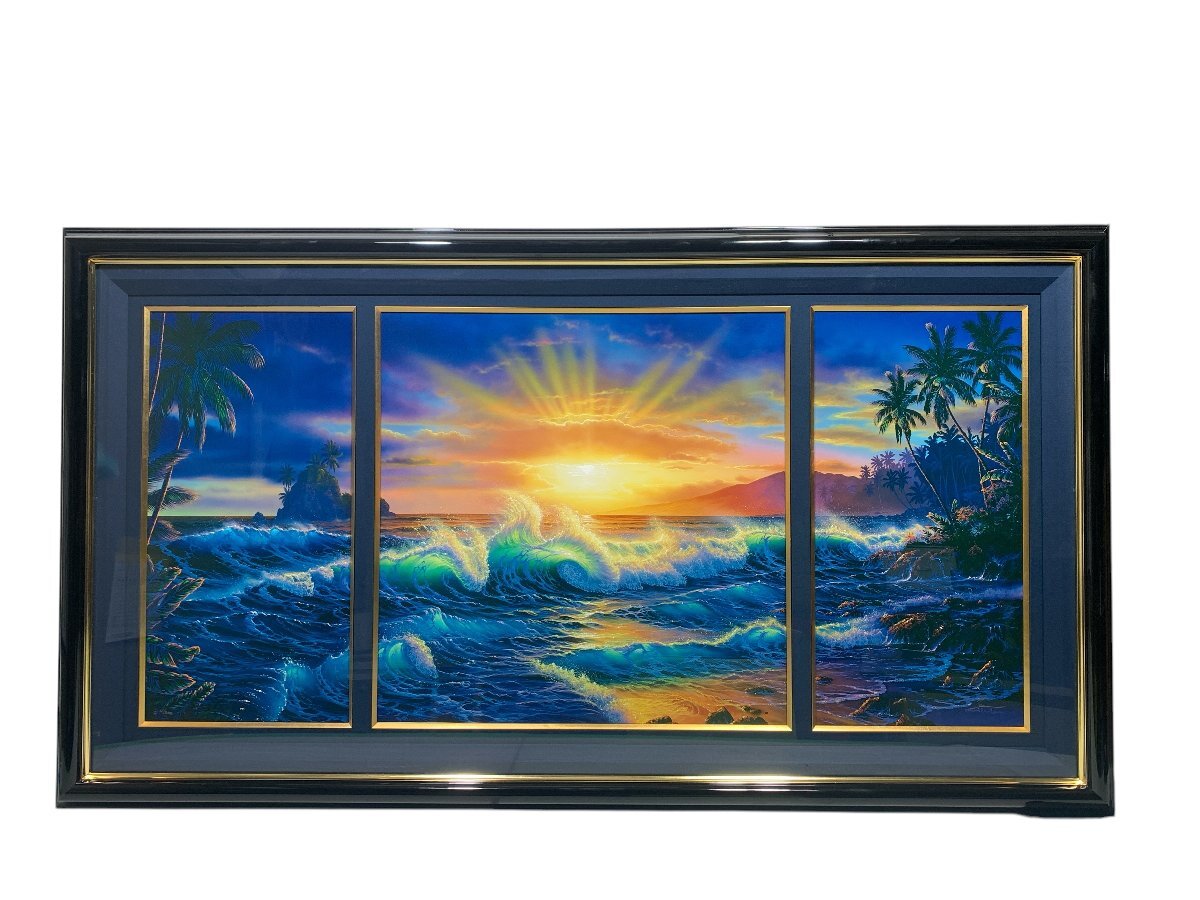 C.R. Lassen クリスチャン ラッセン ハワイアン・ドーン 絵画 風景