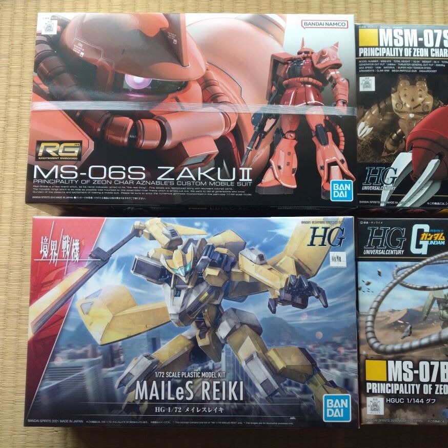ガンプラまとめて11 未組立4+完成品6+境界戦機1 1⁄72 HG プラモデル