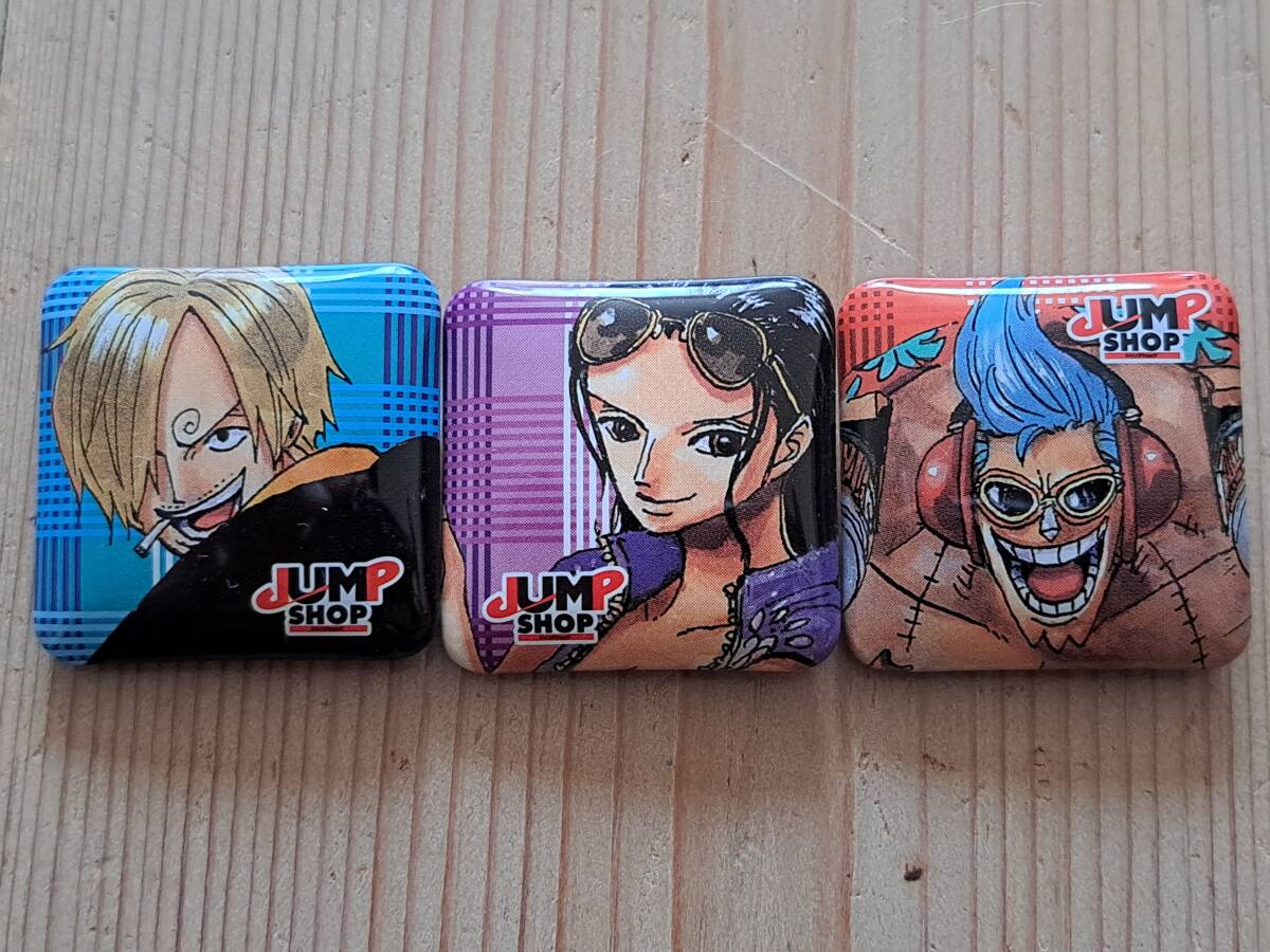 ワンピース JUMPショップ非売品缶バッチ サンジ ニコ・ロビン