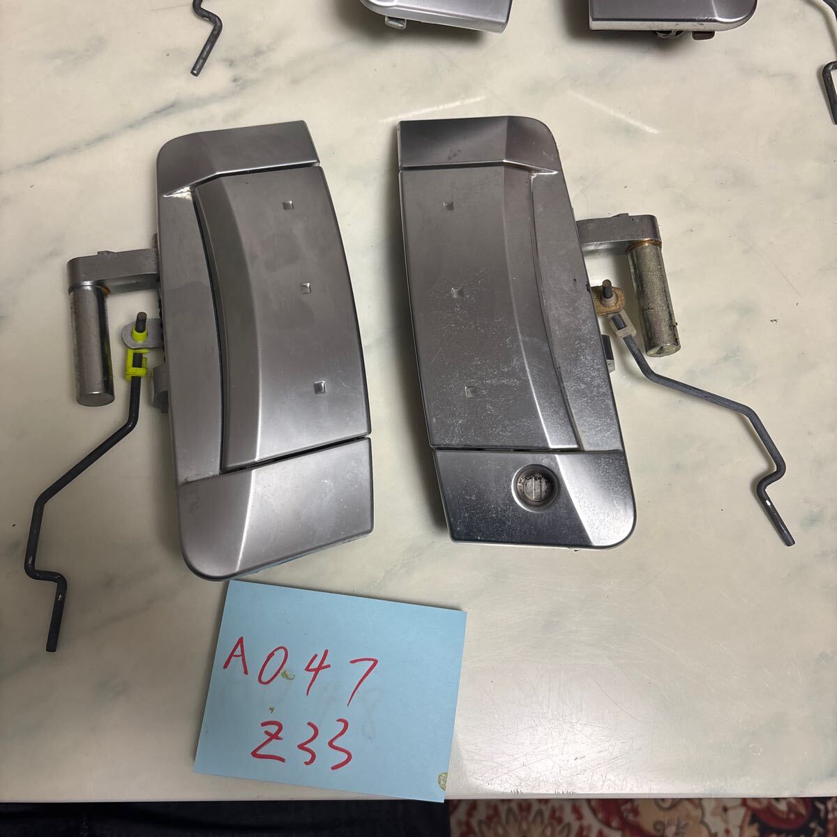 A047 Z33 フェアレディ Z 前期 純正 ドア アウター ハンドル 左右 外装 取っ手 ドア ノブ ASSY VQ35DE 6MT 後期 日産 ニスモ UA-Z33