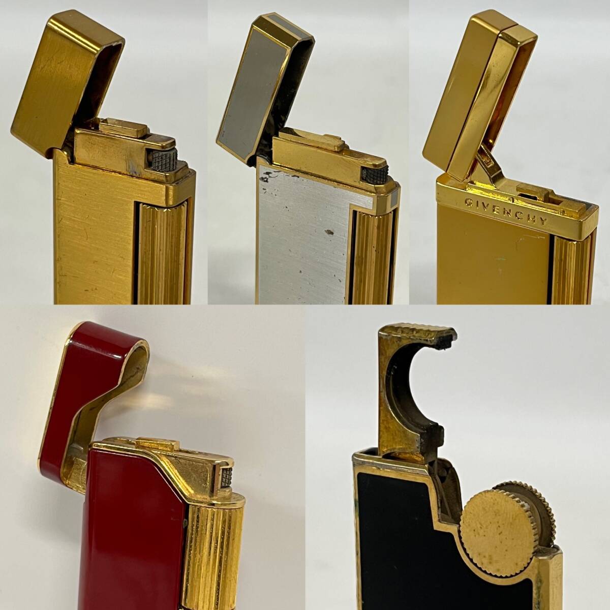 1円~【21点】ブランド ライター まとめ売り YSL GIVENCHY valentino 