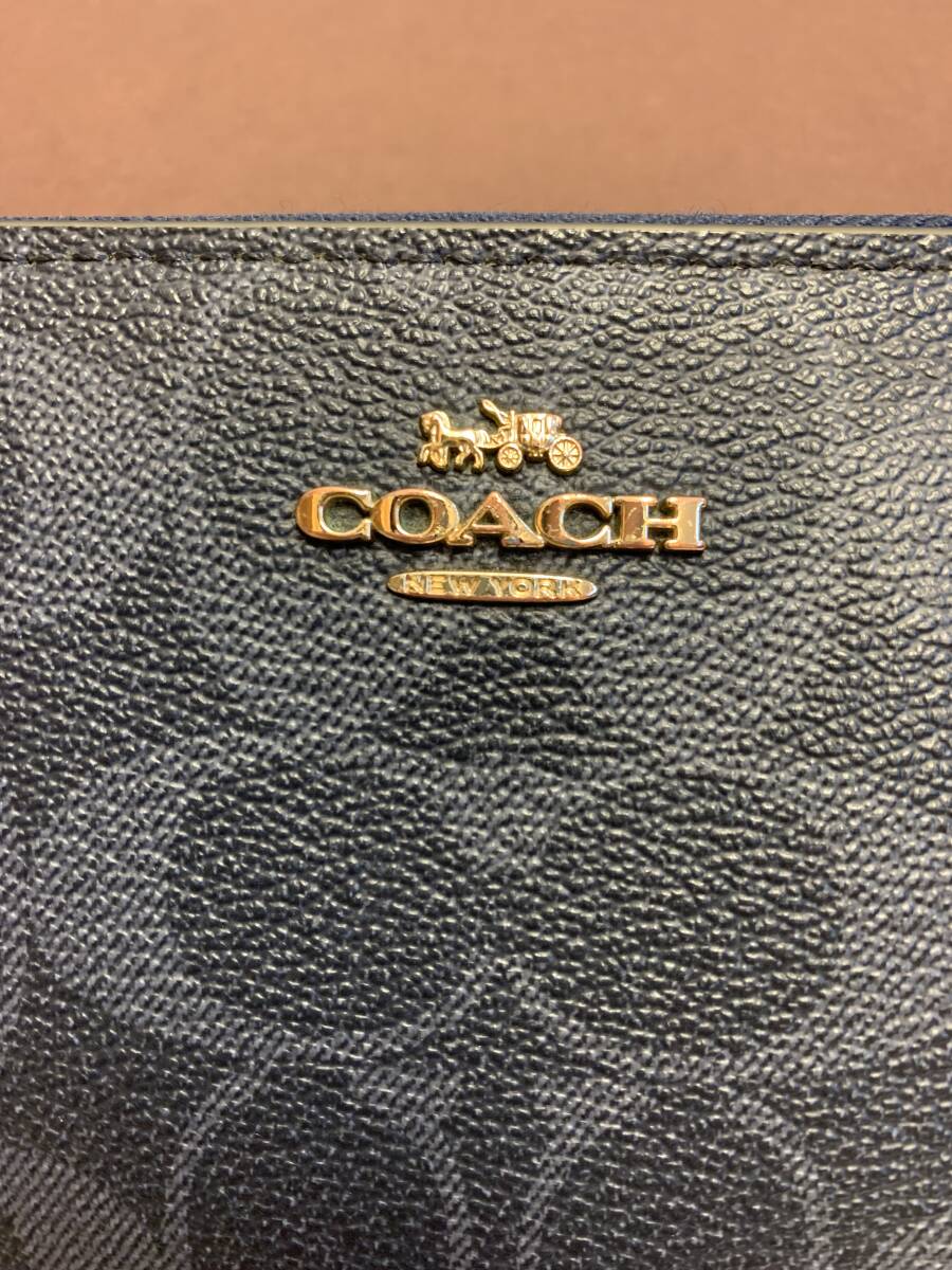 ▽ COACH コーチ M2154 C4452 シグネチャー ラウンド ファスナー 