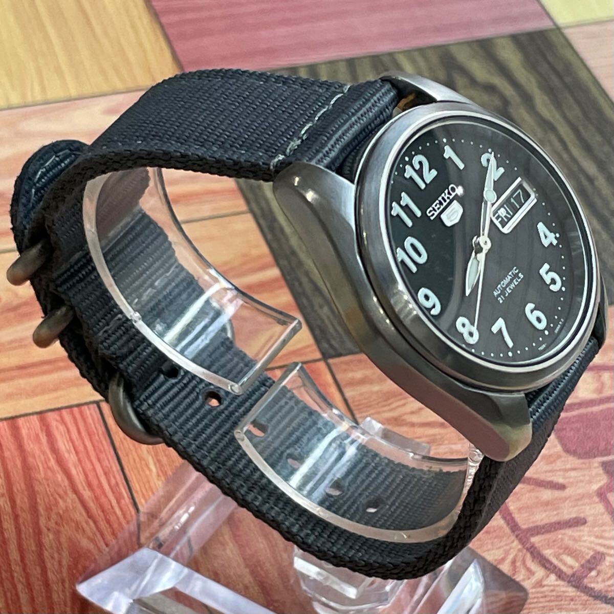 ミリタリーウォッチ セイコー SEIKO 21石 自動巻き automatic 裏 