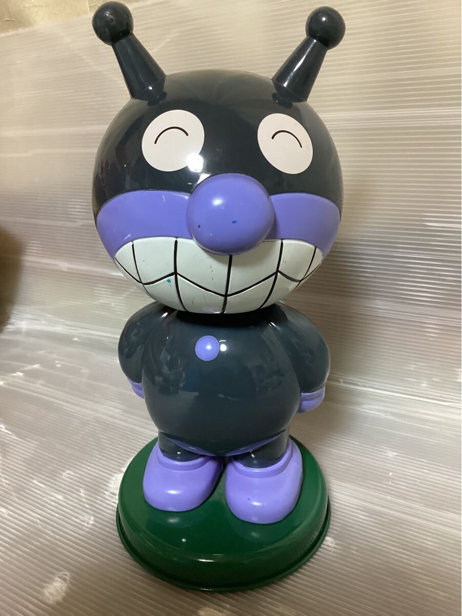 ★当時物/大型/SEGA/非売品/バイキンマン/アンパンマン/店頭用/ブリキ台/首振り人形/アニメ/レトロ/フィギュア/プラトイ/検/BANDAI/タカラ