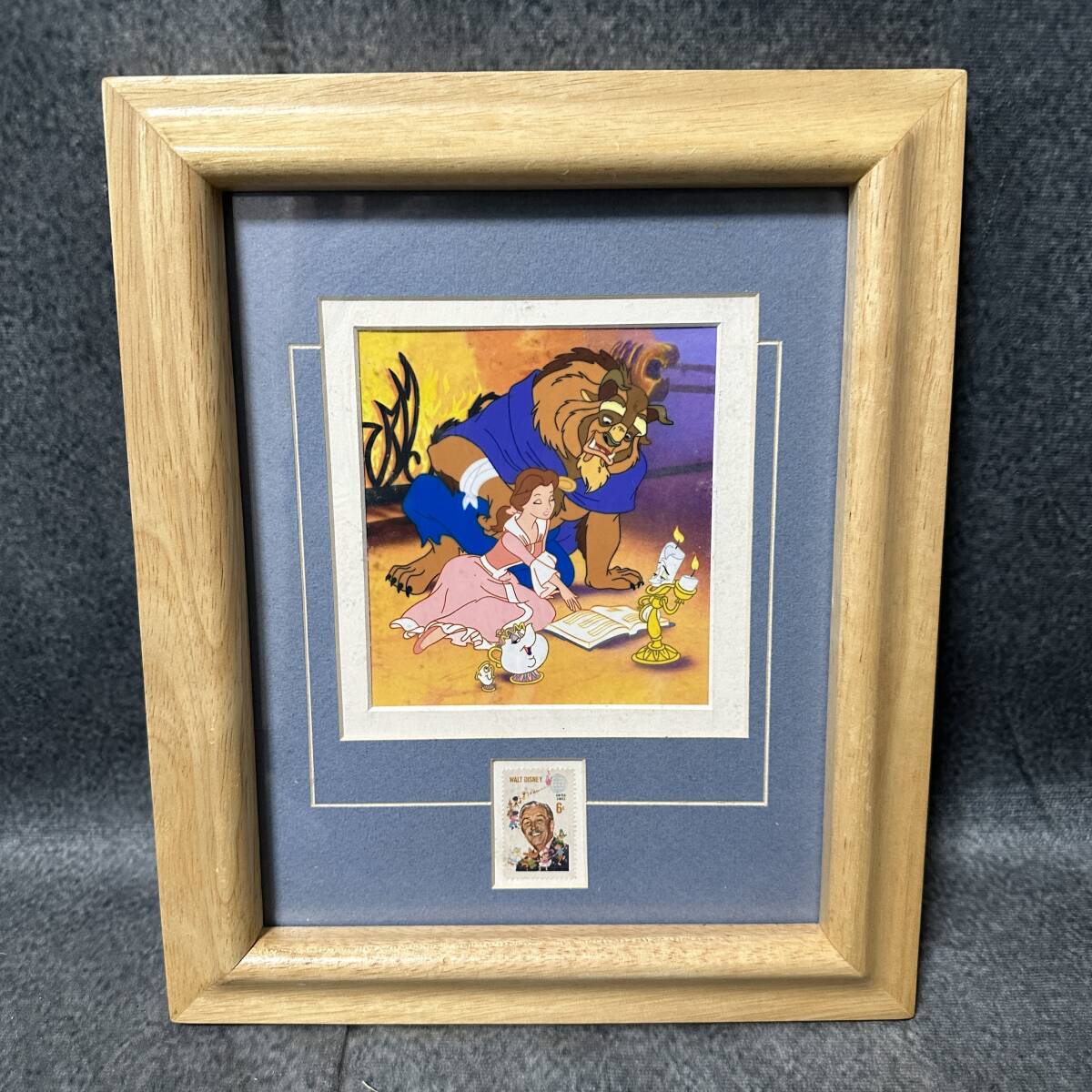 ディズニー　Disney　美女と野獣　切手コレクション　額 Disney ディズニー 美女と野獣 1968年 ウォルトディズニー 6セント切手