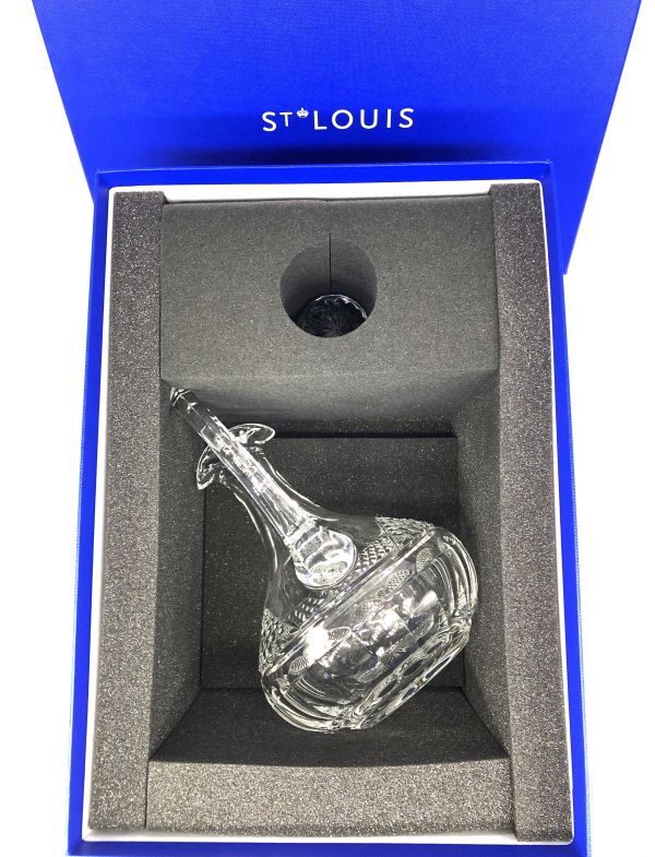 未使用・長期保管品】サンルイ デキャンタ クリスタルガラス 箱付き