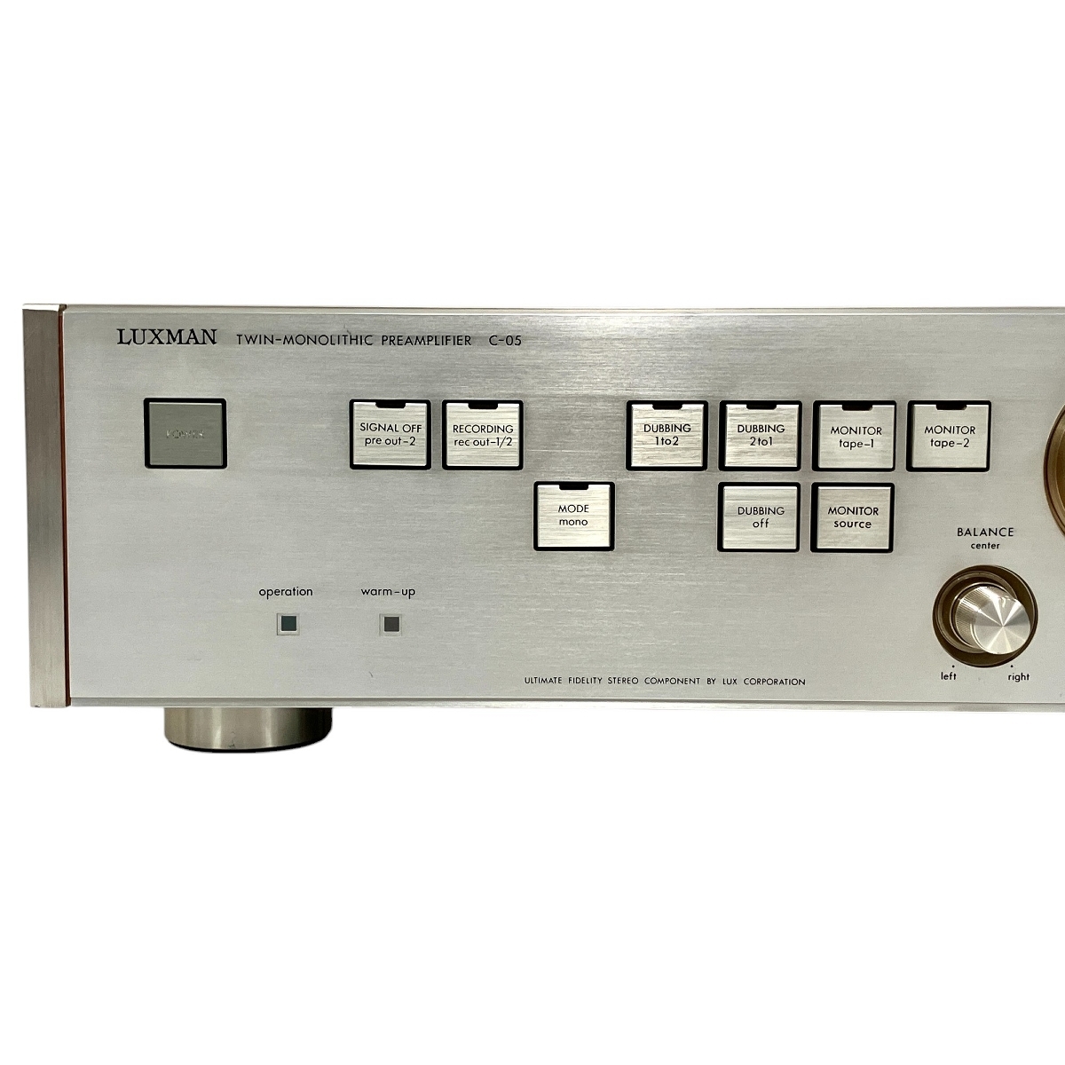 LUXMAN C-05 ラックスマン プリアンプ コントロールアンプ 音響 中古