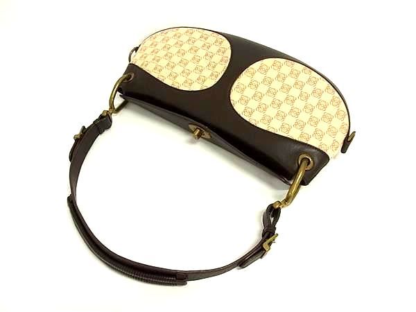 1円 □美品□ LOEWE ロエベ リピートアナグラム キャンバス×レザー