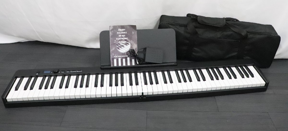 FVEREY 88鍵盤 折りたたみ式 電子ピアノ 本体 行董】◎FVEREY FOLDABLE 88-KEY ELECTRONIC PIANO 88鍵盤 電子ピアノ