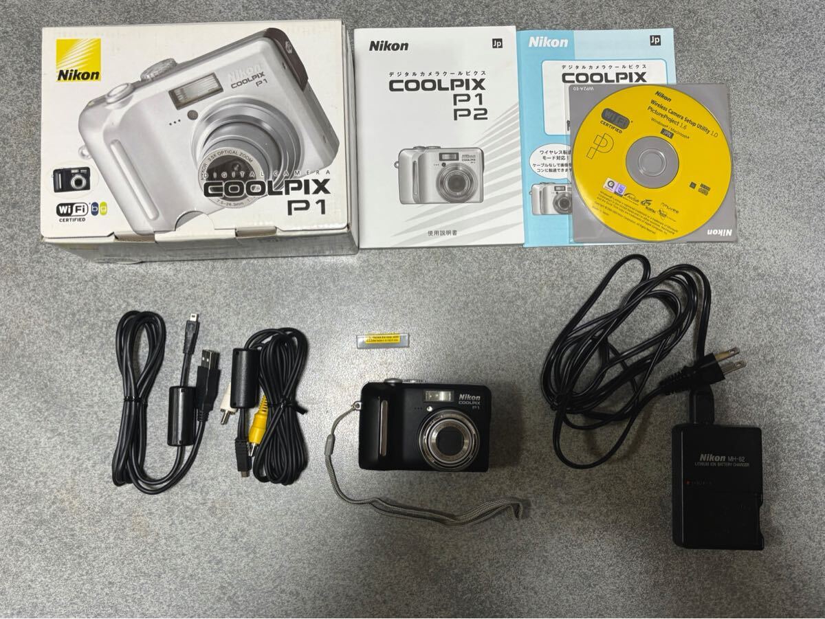 Nikon COOLPIX P1 コンパクトデジタルカメラ 動作確認済み 箱付き 付属