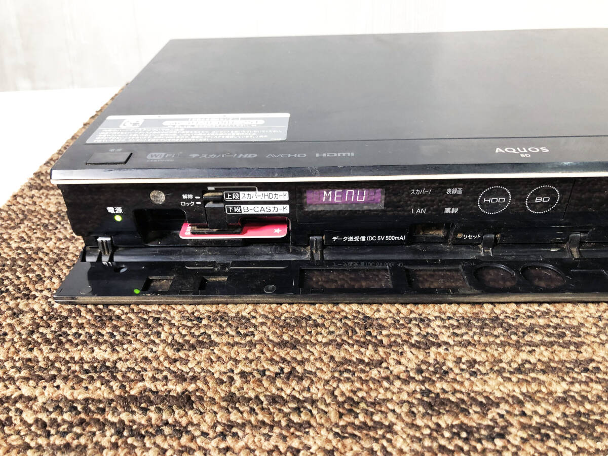 SHARP Blu-rayレコーダーBD-W1100 メンテナンス済 中古☆SHARP シャープ BD-W1100 ブルーレイディスクレコーダー 2