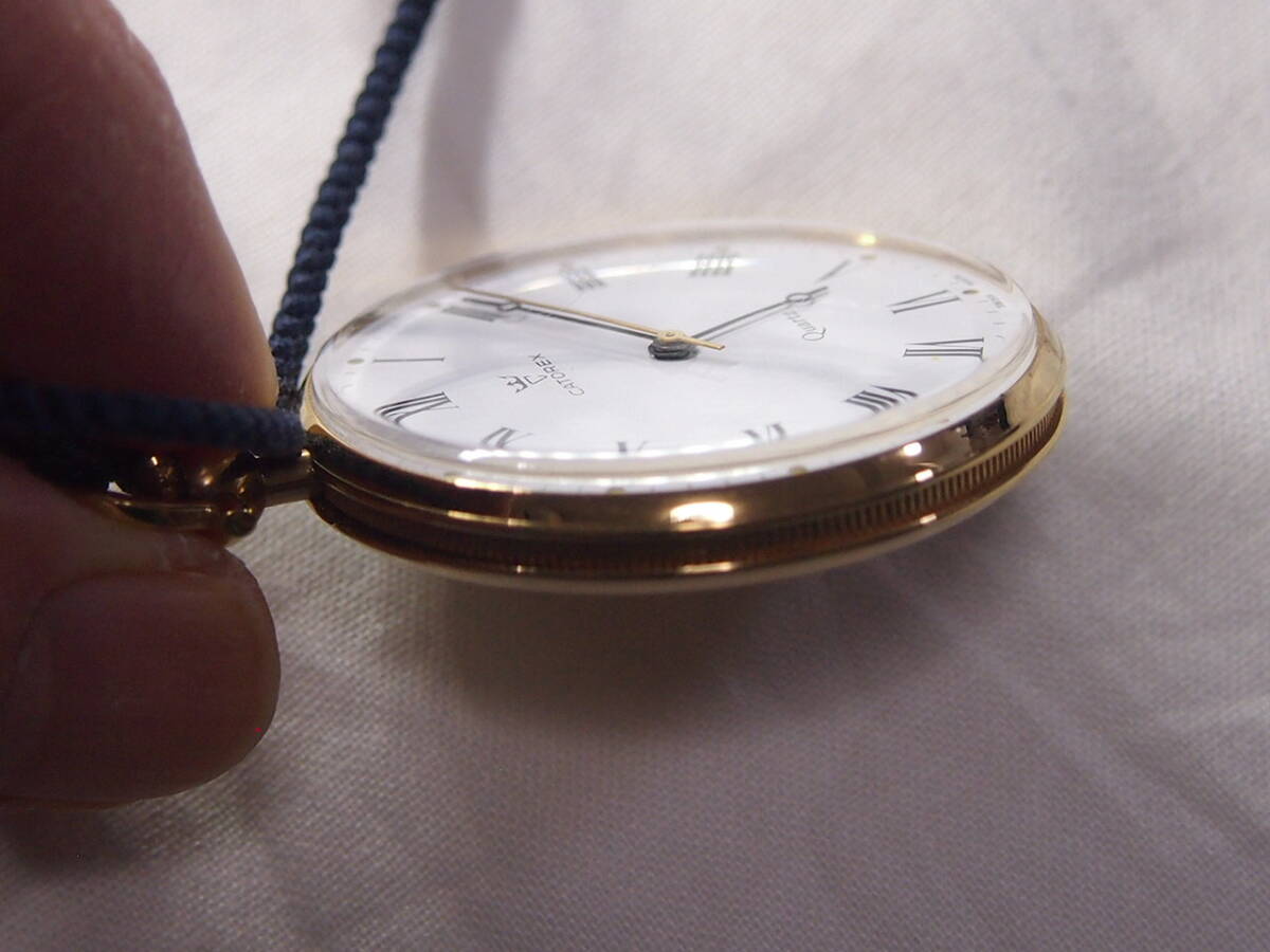 SEIKO セイコー 懐中時計 電通 70周年 クォーツ シルバーカラー ケース 