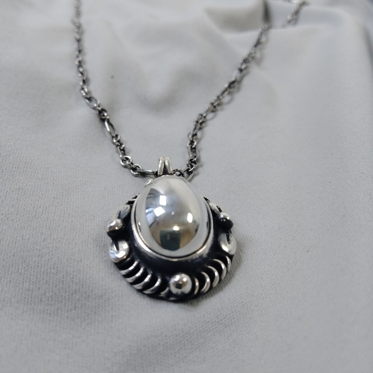 1円 良品 Georg Jensen ジョージジェンセン 1995 ☆ ネックレス 