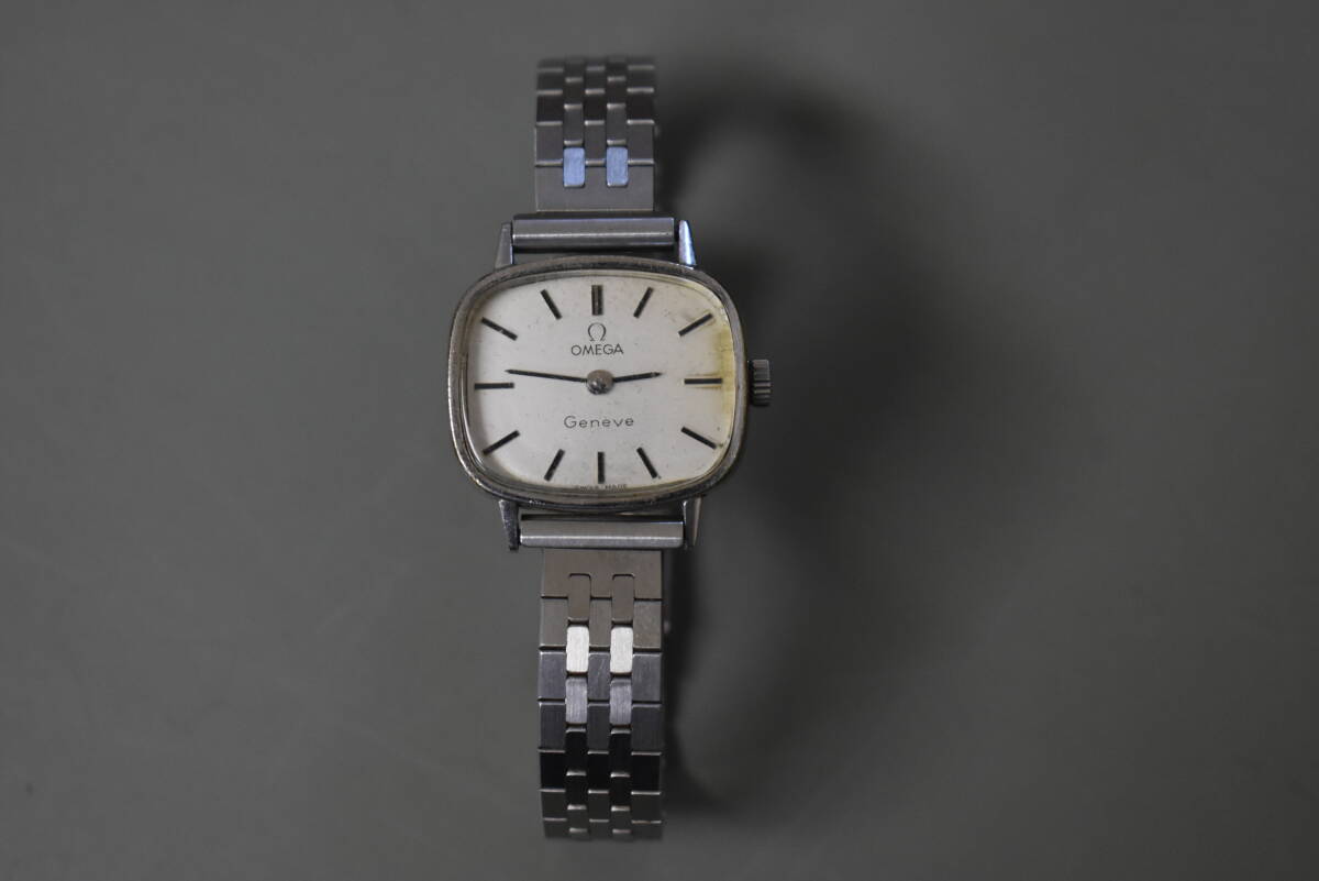 動作品 OMEGA オメガ ジュネーブ メンズ 腕時計自動巻 ヴィンテージ
