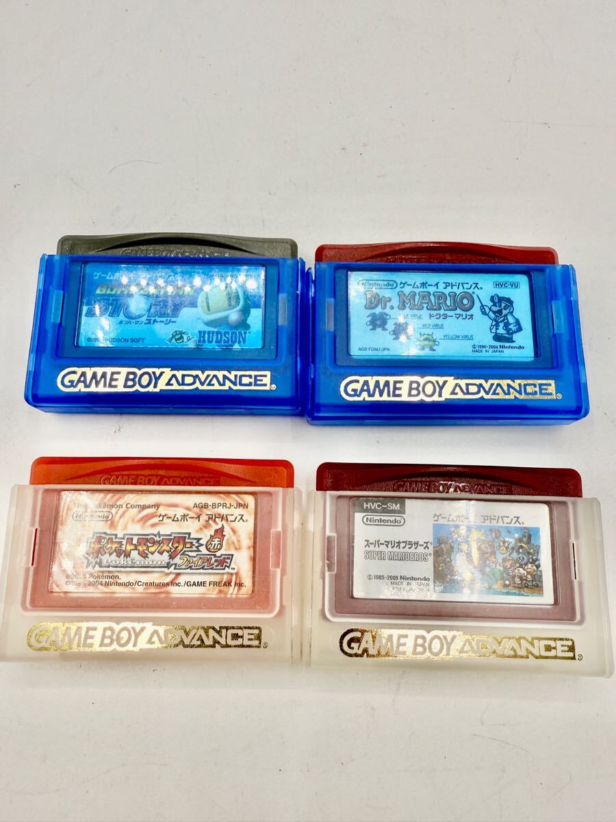 【動作ok】任天堂 GBA ゲームボーイアドバンス SP AGS-001 ポケモン ファイアレッド ボンバーマン ドクターマリオ スーパーマリオ_4