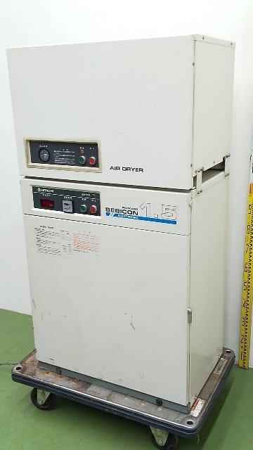(1円スタート!) 日立 小形空気圧縮機 PB-1.5EA5 容量38L 50Hz ドライヤー(100V)併用 アワー4158h 三相200V 動作良好 A7156 日立 PB-1.5EA5 ベビコン 容量38L 小形空気圧縮機 1.5P-9.5VP5|通販・購入なら新興電機