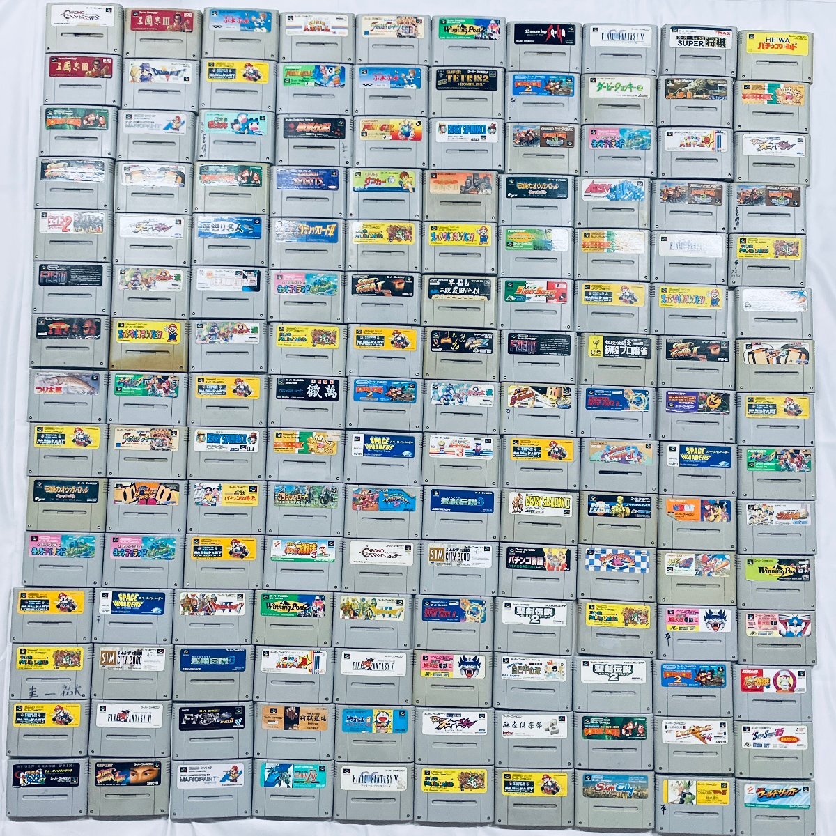 1円出品 SFC スーパーファミコン 150点 まとめ セット ソフトのみ 動作未確認　ジャンク品_1