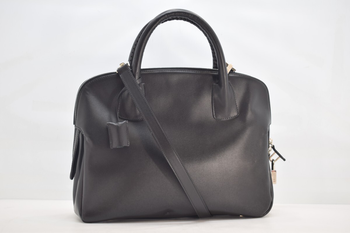 美品 BALLY バリー カーフ レザーバッグ 本革 2way ショルダー 