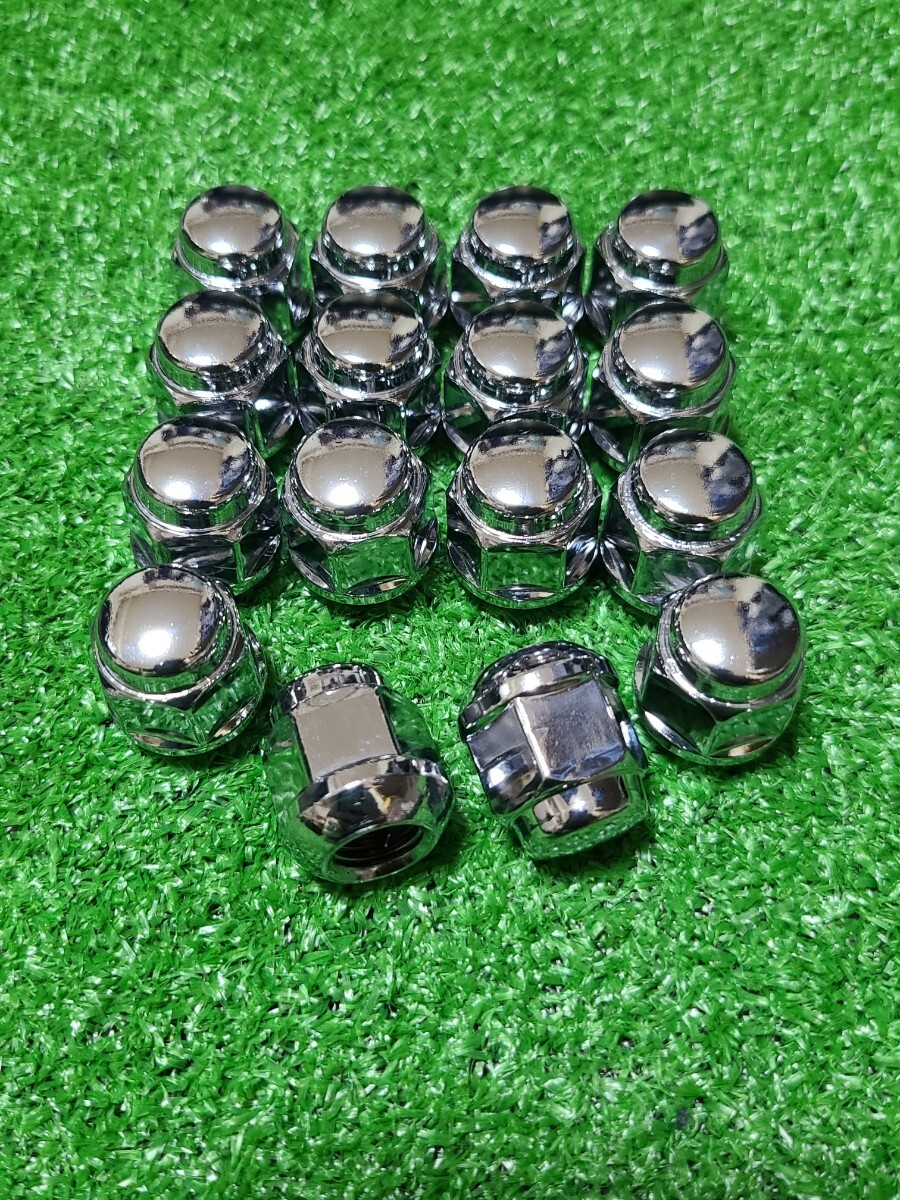 N-BOX新車外し メッキ袋ナット 16個 25mm　ホンダ純正 球面座_1