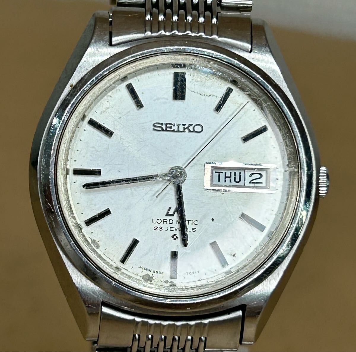 SEIKO セイコー LM ロードマチック 腕時計 メンズ 自動巻き シルバー